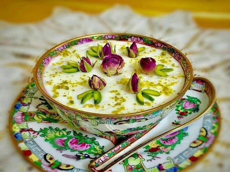 فرنی پسته رو اینجوری درست کن تا گوله نشه و آب نندازه! + طرز تهیه