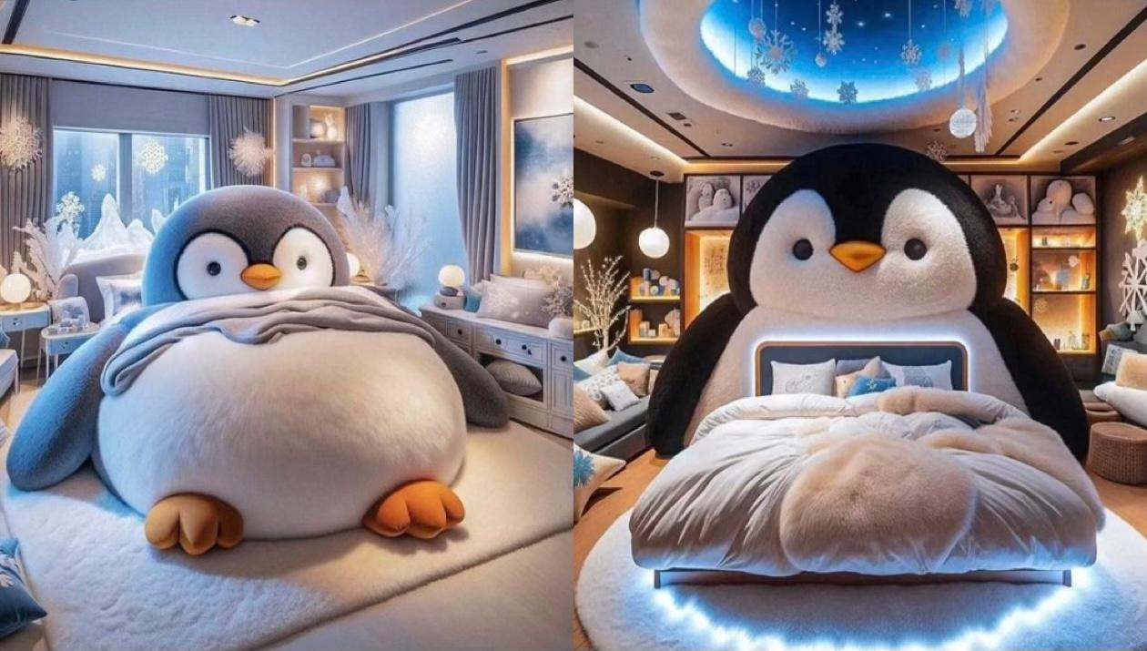 مدل های تخت خواب فانتزی با طرح پنگوئن؛ که دل را میبرند + عکس