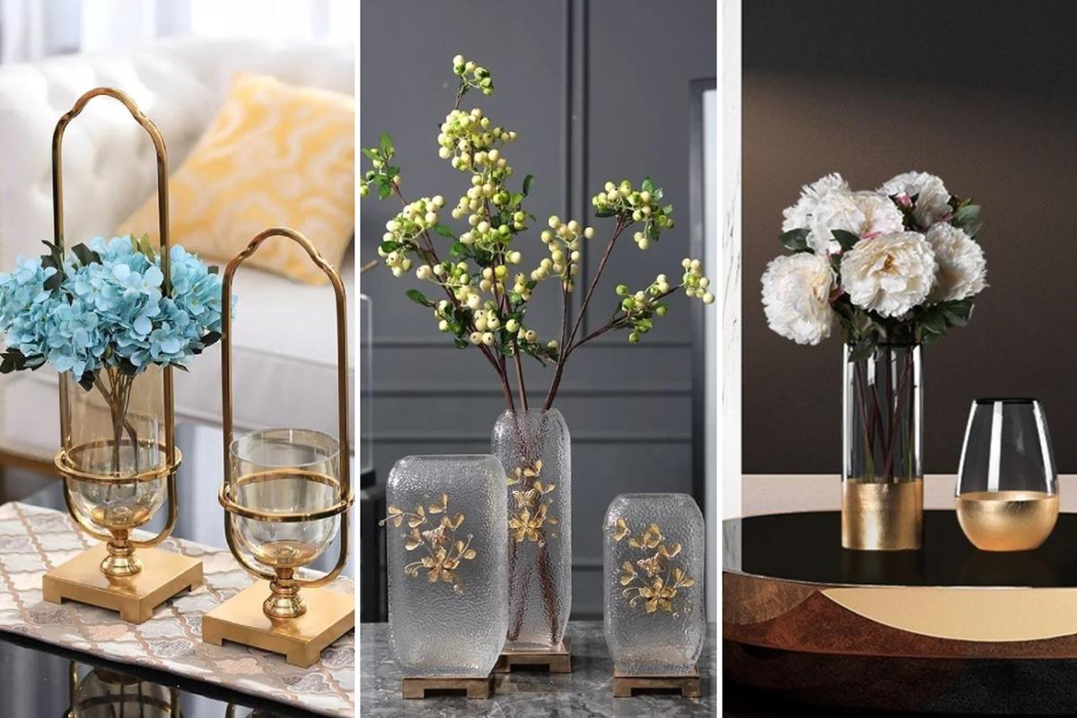 مدل های گلدان مینیمال شیشه ای؛ شیک اما ساده + عکس