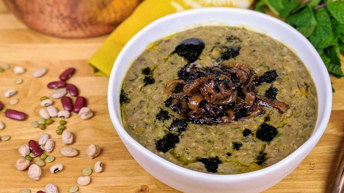 آش مورد علاقه ناصر الدین شاه را در خانه درست کنید! | طرز تهیه آش شله قلمکار