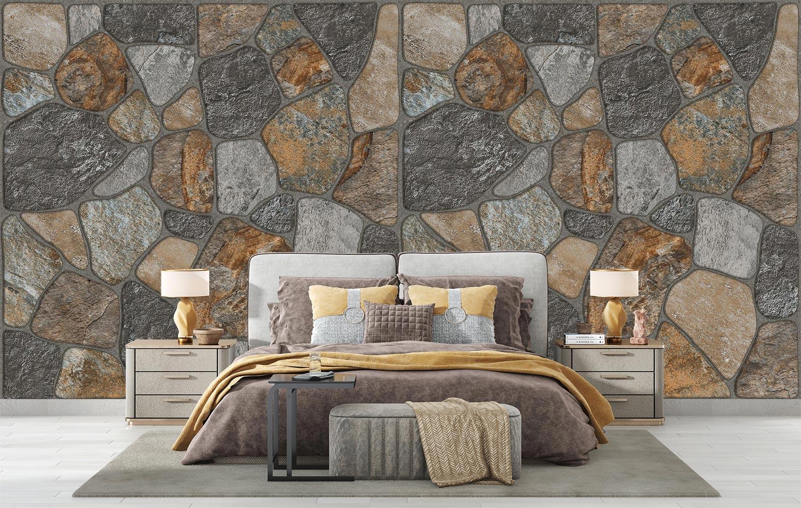 طراحی اتاق خواب با سنگ؛ در دکور اتاق خواب غوغا به پا کن! + عکس