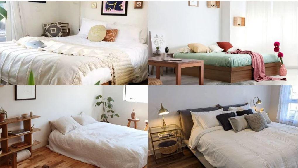 مدل‌ های تخت خواب بدون تاج برای دلباز نشون دادن فضای اتاق! + عکس
