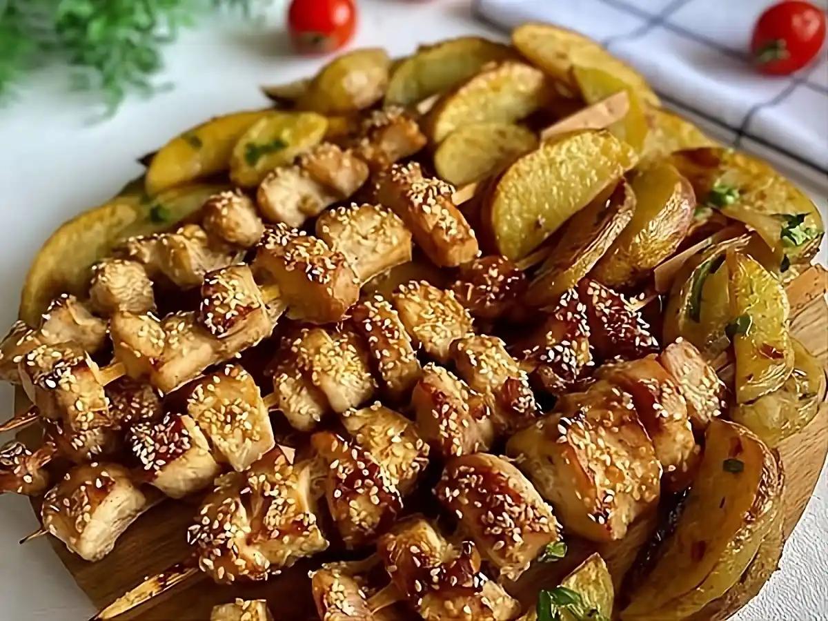 شام امشب: کباب مرغ کنجدی؛ یک انتخاب عالی برای شام امشب! + طرز تهیه